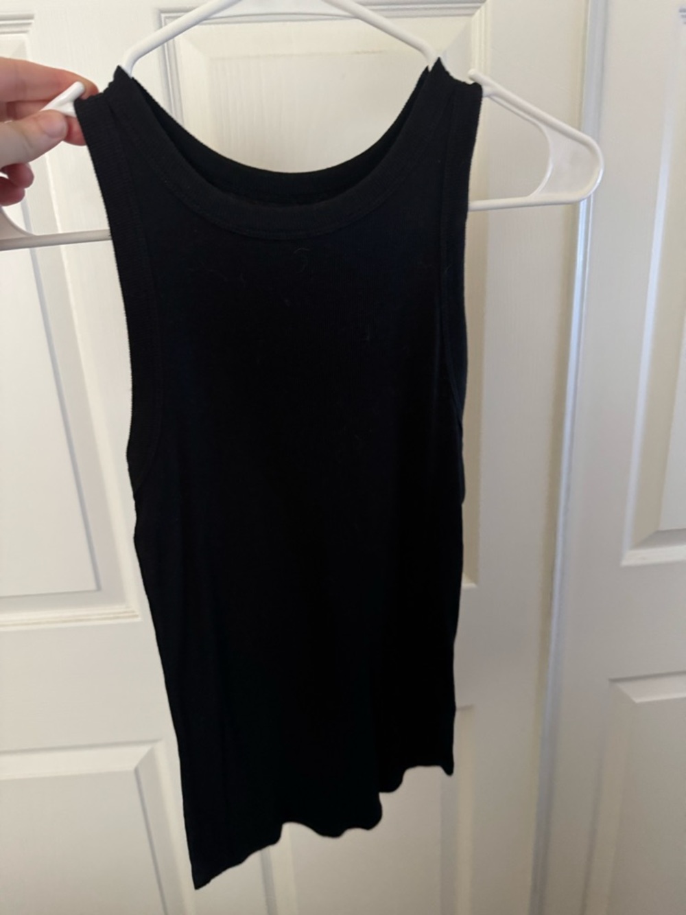 a new day Black Ribbed Tank Top - Women's Sleeveless